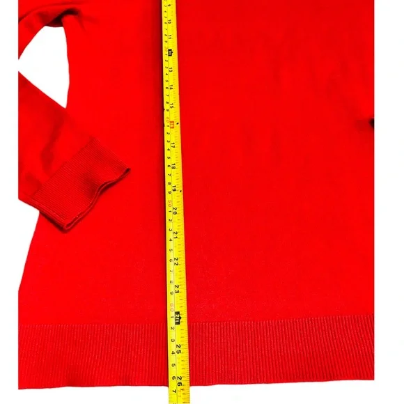NWT Calvin Klein Sz Medium Red Mock Neck Pullover - Picture 10 of 10